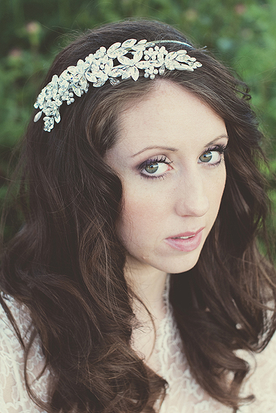 Talia headband model - web British Designers Headpiece